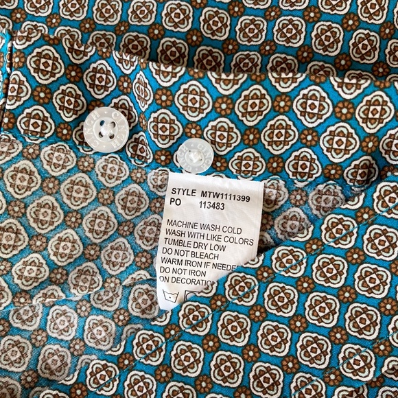 Cinch Men's Medallion Print Short Sleeve Button Down Western Shirt Size XL - Picture 6 of 7